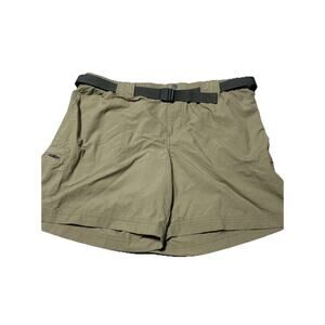 Columbia Shorts Mens Large Brown PFG Belt Nylon Cargo Outdoors Cabin Trail Hike
